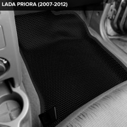 3D коврики EVA с бортами Lada Priora (2007-2013)
