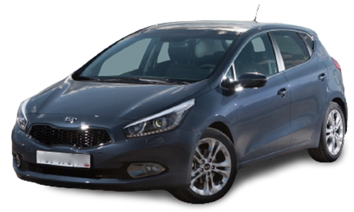 2D коврики EVA в салон и багажник  на Kia Ceed II (JD) хэтчбек (2012-2018)