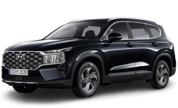 2D коврики EVA в салон  на Hyundai Santa Fe IV рестайлинг, 7 мест (2020-н.в.)