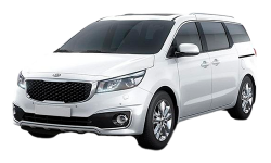 3D коврики EVA с бортами в салон  на Kia Carnival III передний ряд (2014-2021)
