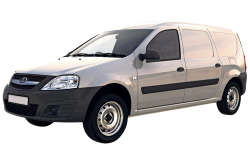 3D коврики EVA с бортами в салон на Lada Largus фургон (2012-н.в)